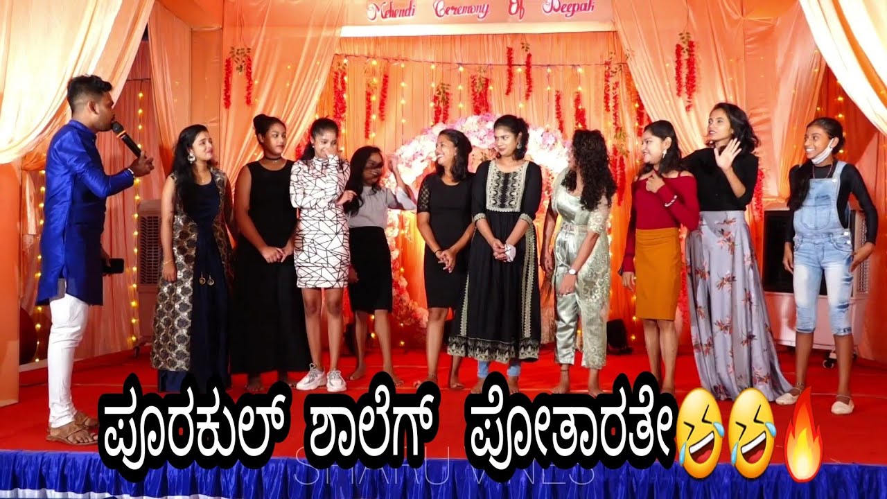 pencil sharping challenge🔥🤪Mc karthik kunjoor🎤Mehendi ceremony UDUPI