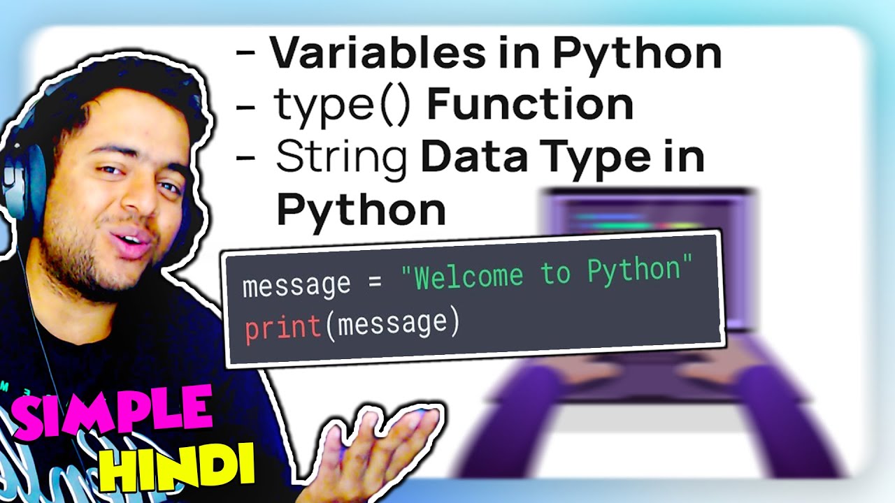 Python Variables and Strings in Hindi for Beginners.