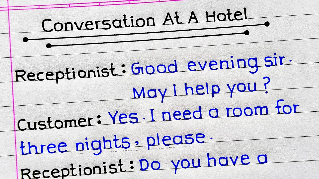 Conversation At The Hotel | Between Receptionist and Guest | Conversation In English |