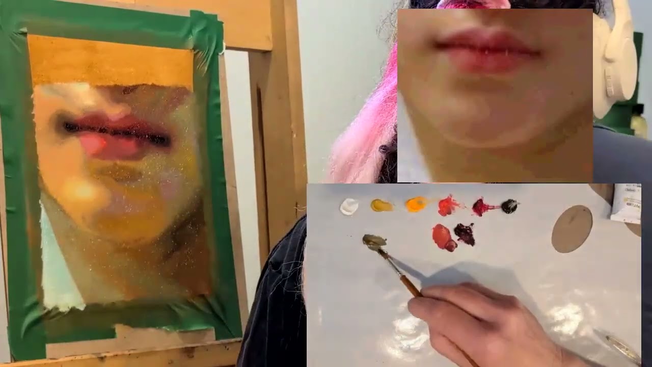 3. Painting Realistic Lips in Oil – Second Painting Method