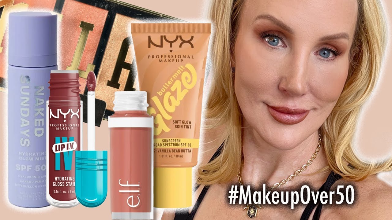 NEW Drugstore Makeup  - Over 50 Makeup #makeupformatureskin