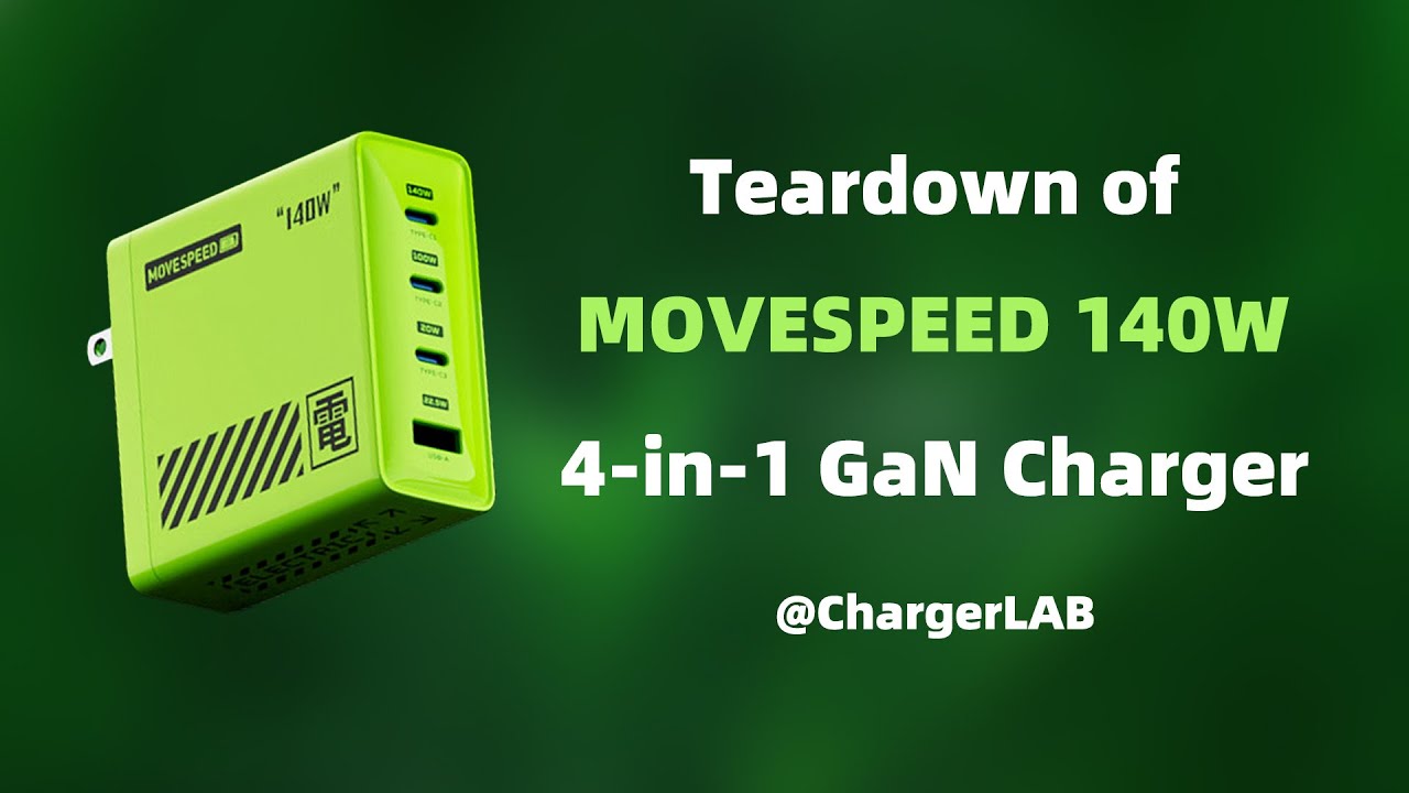 Teardown of MOVESPEED 140W 4-in-1 GaN Charger