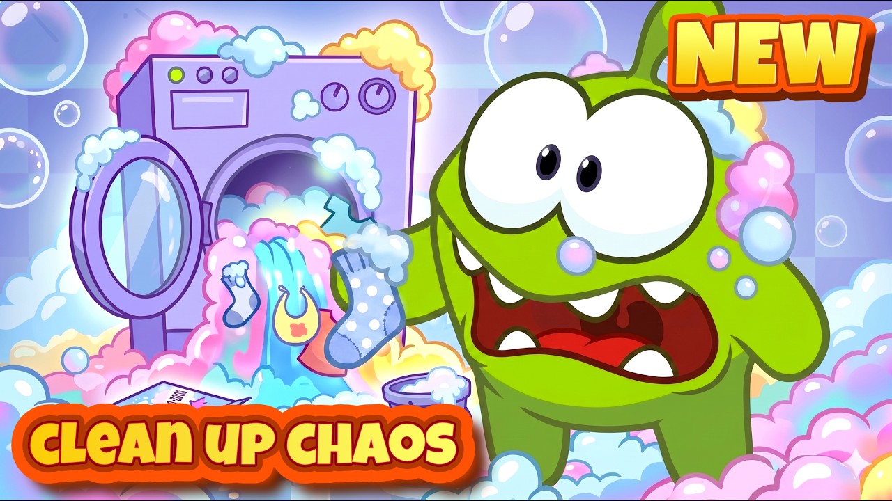 Om Nom Stories - Chaos Sprzątania 🧹😱 Nowy Odcinek ⚡️ Nomville Sezon 28 🟢 Bajki dla dzieci
