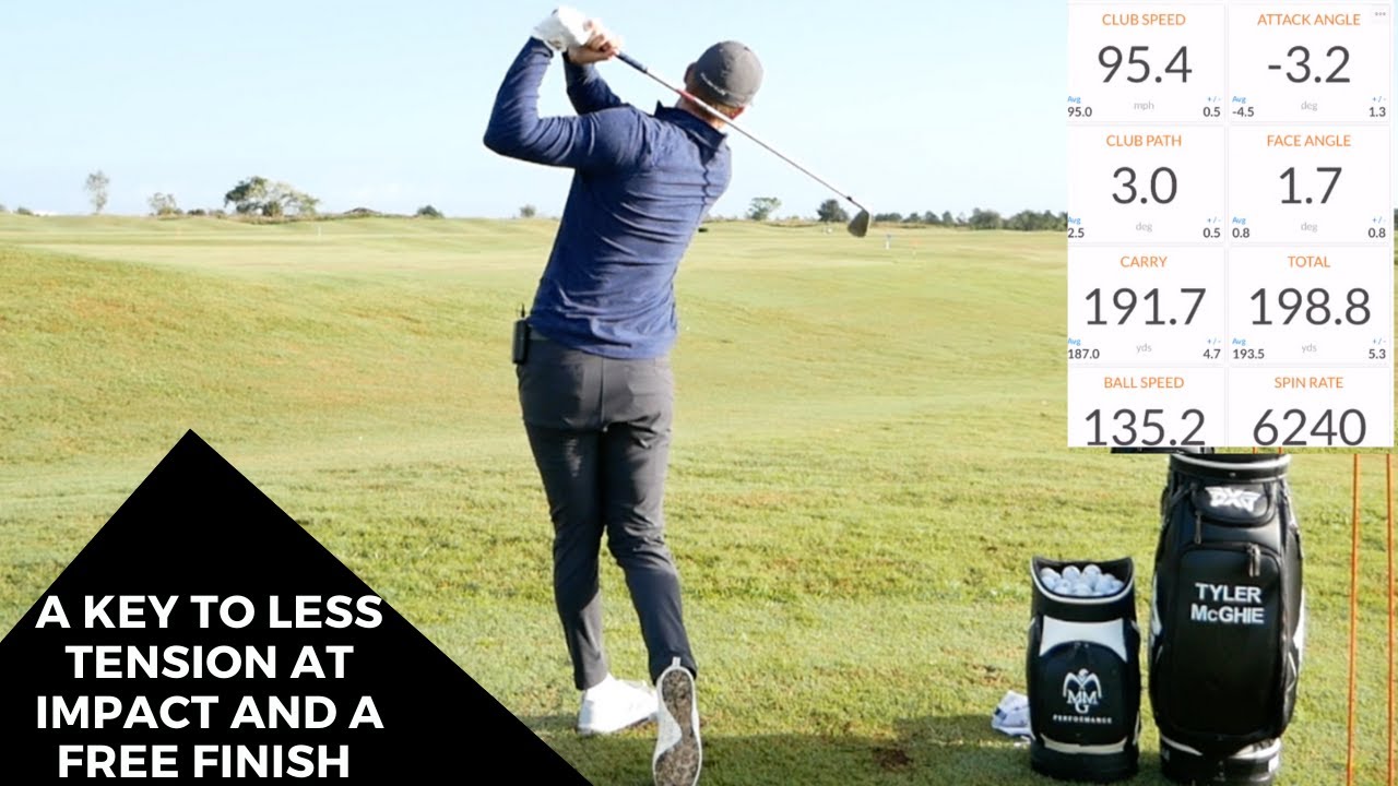 A KEY TO LESS TENSION AT IMPACT AND A FREE FINISH