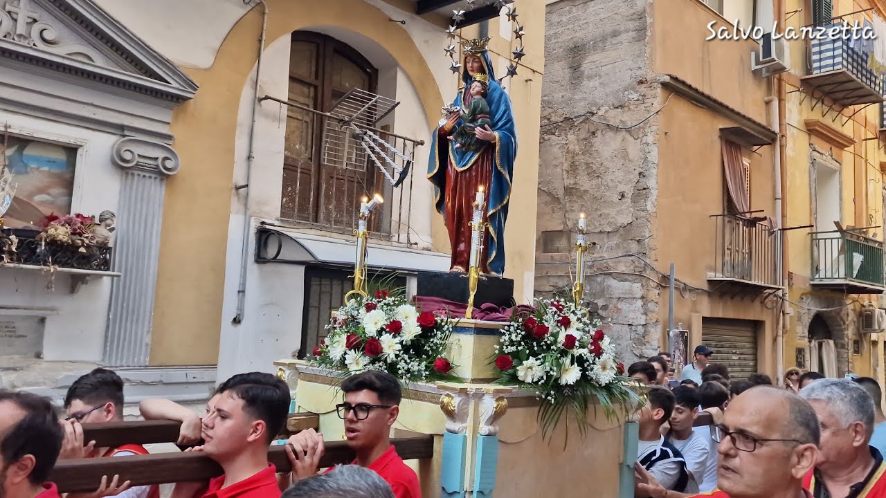 (PALERMO) PROCESSIONE DEI NOVIZI DI MARIA SS. DEL PERPETUO SOCCORSO (4K) 14/06/2025