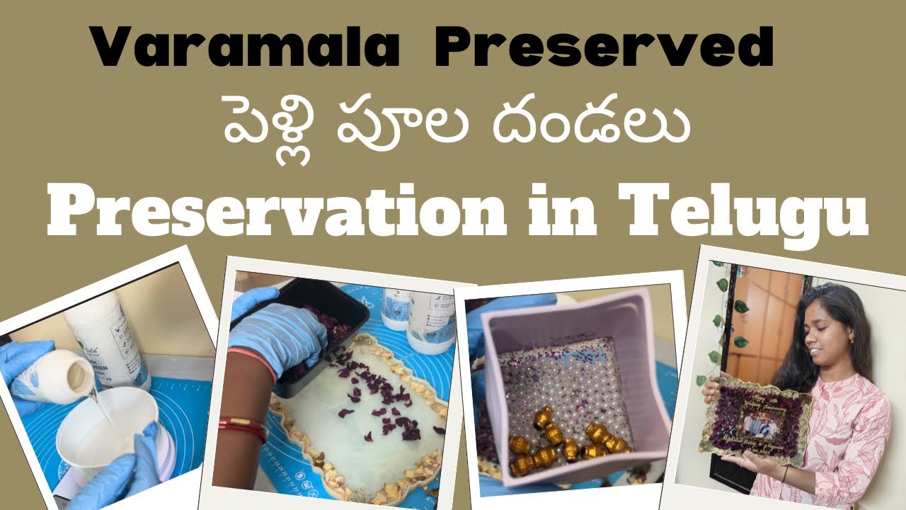 How to preserved Wedding varamala/garlands in Telugu/resin art easy to make resin preserved#resinart
