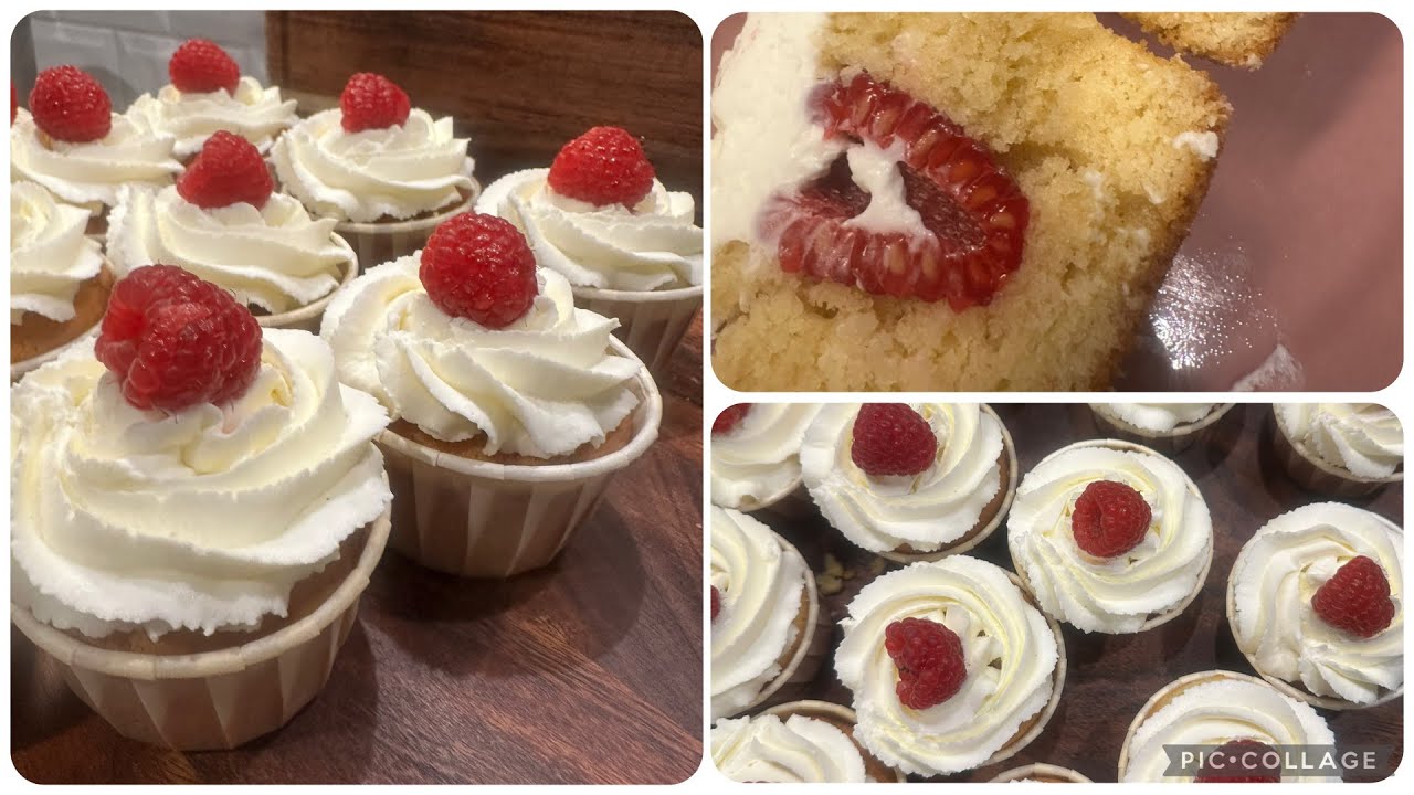 Les cupcake à la framboise ￼