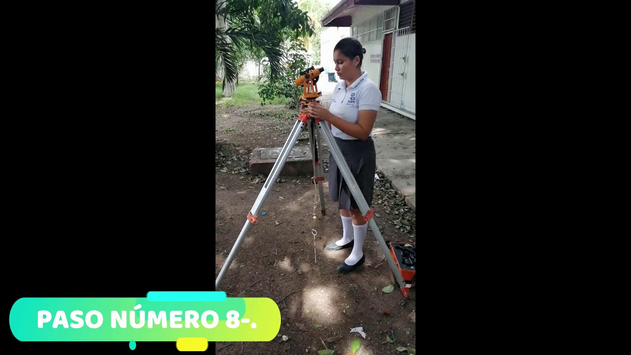 procedimiento para instalar y leer ángulos con teodolito o tránsito. 5BMCn