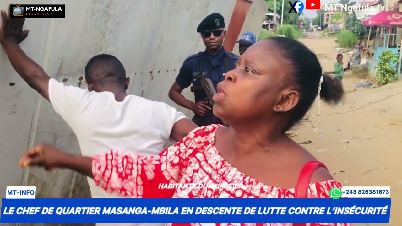 🚨🇨🇩Le chef du Quartier Masanga-Mbila, Jérémie Nzola lutte contre l'insécurité dans son quartier.
