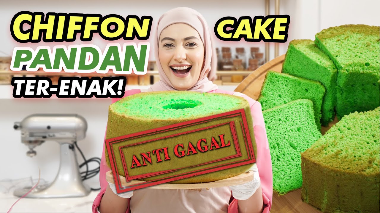 CARA BIKIN CHIFFON CAKE PANDAN SUPER LEMBUT, ANTI GAGAL!!
