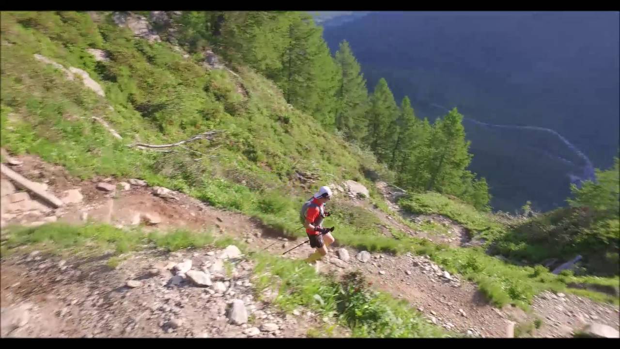 Mont Blanc 80K 2016 - Descending Tete au Vent trails