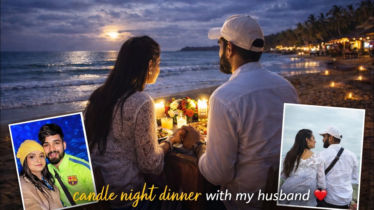 GOA BEACH VIEW DINNER WITH WIFE❤️