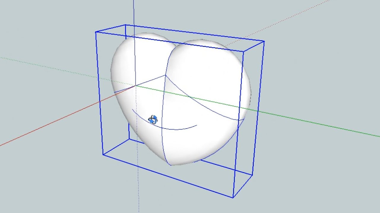 How to Draw A 3D Printable Heart Shape In SketchUp
