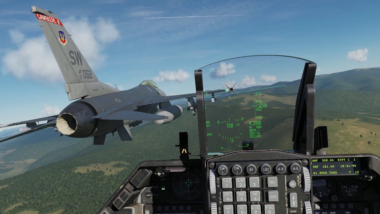 DCS: F-16 Formation Flying Practice (VR)