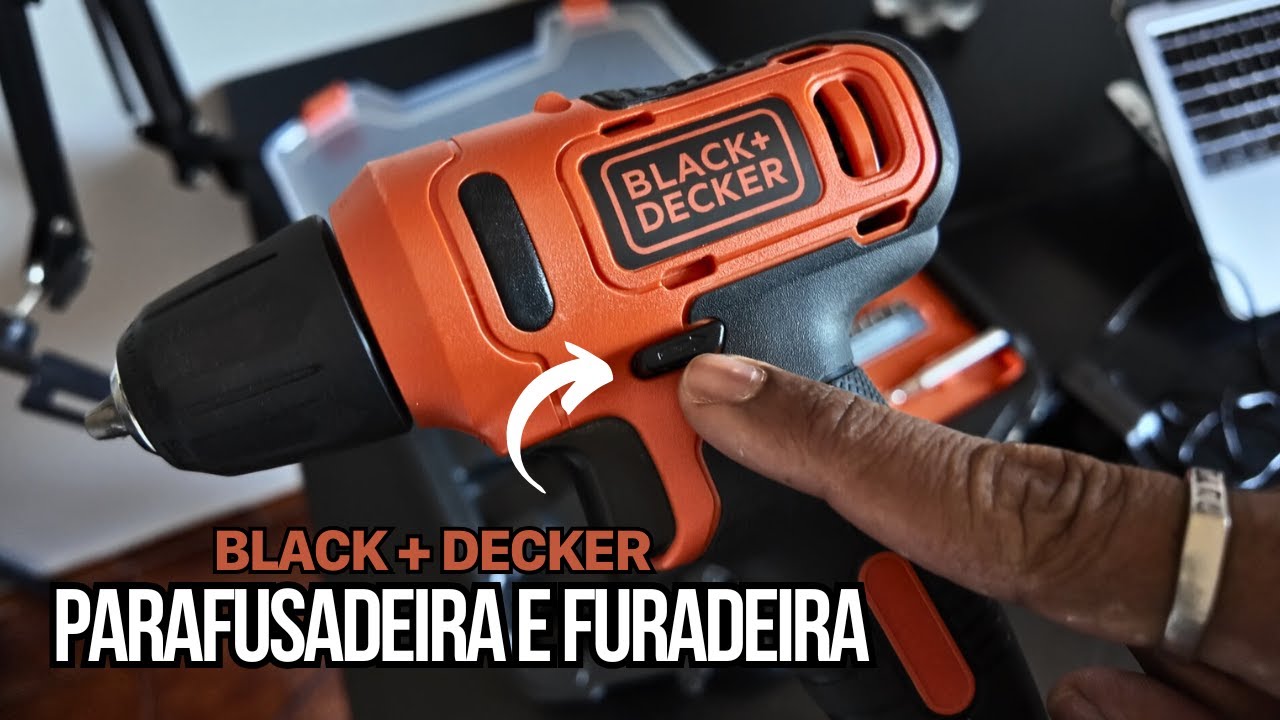 PARAFUSADEIRA E FURADEIRA BLACK DECK LD12S-BR!