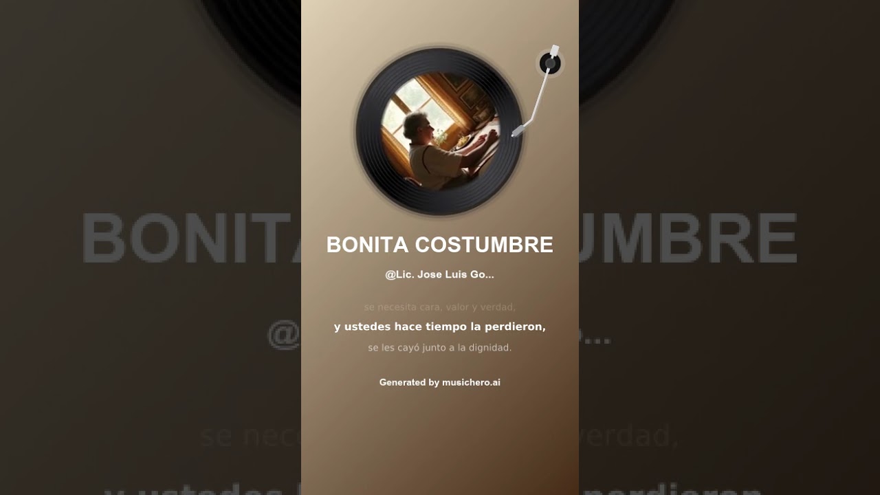 BONITA COSTUMBRE