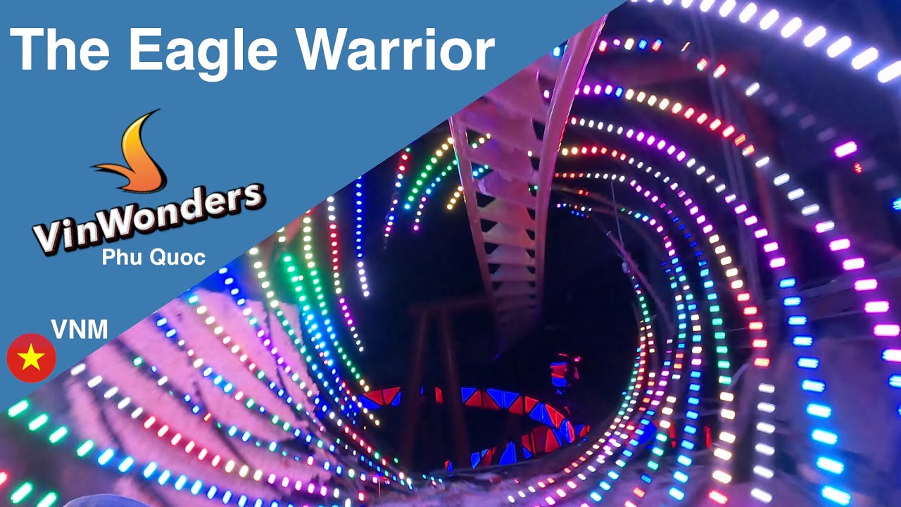 The Eagle Warrior VinWonders Phu Quoc | Onride Rollercoaster Amusementpark POV