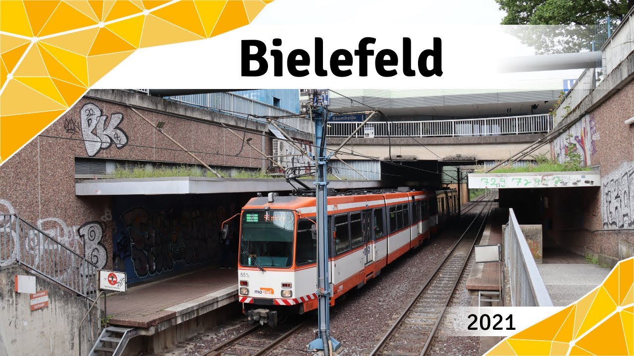 Light rail in Bielefeld: Germany's only 1000mm gauge light rail (2021)