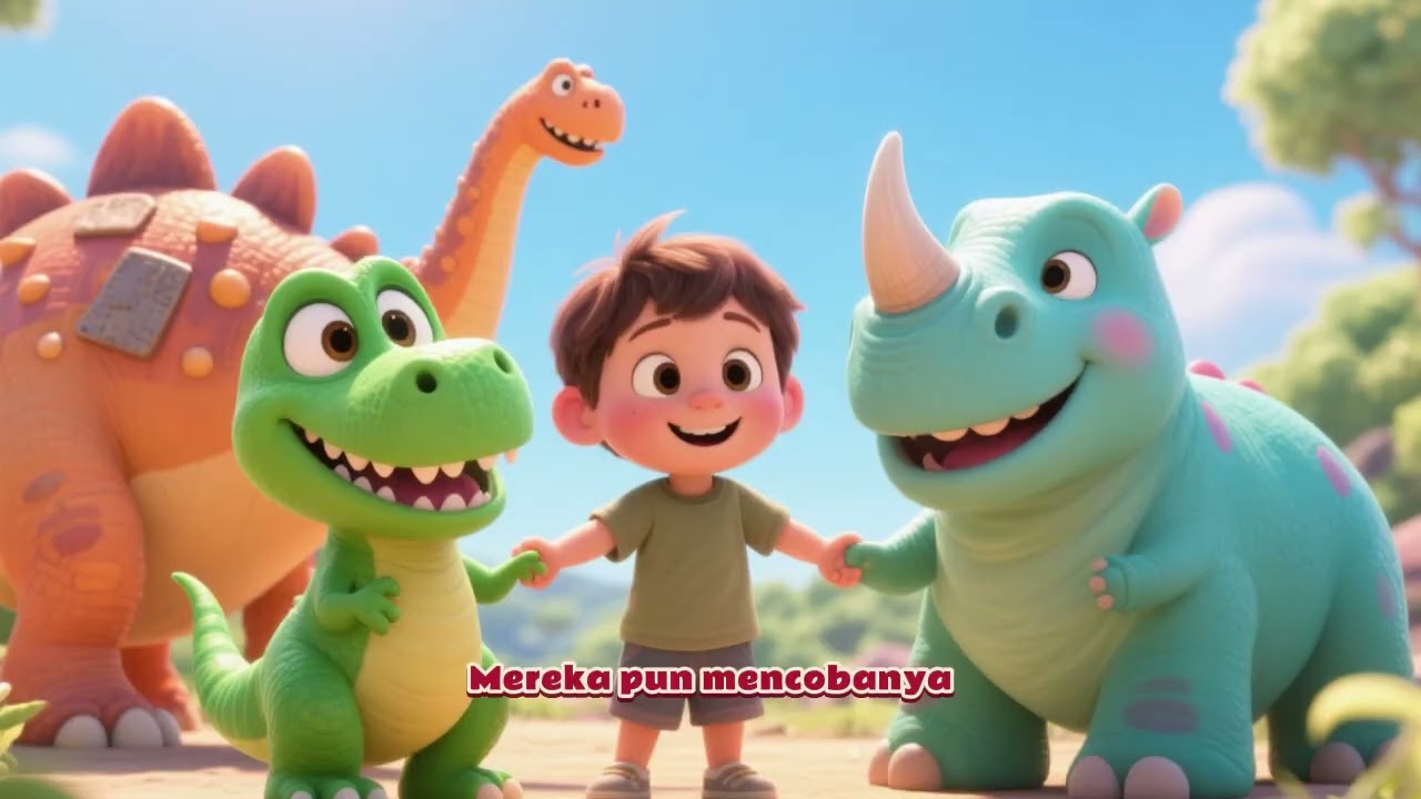 Dongeng Anak Edukatif | 🦕 Bermain Tanpa Berebut | Laz Media