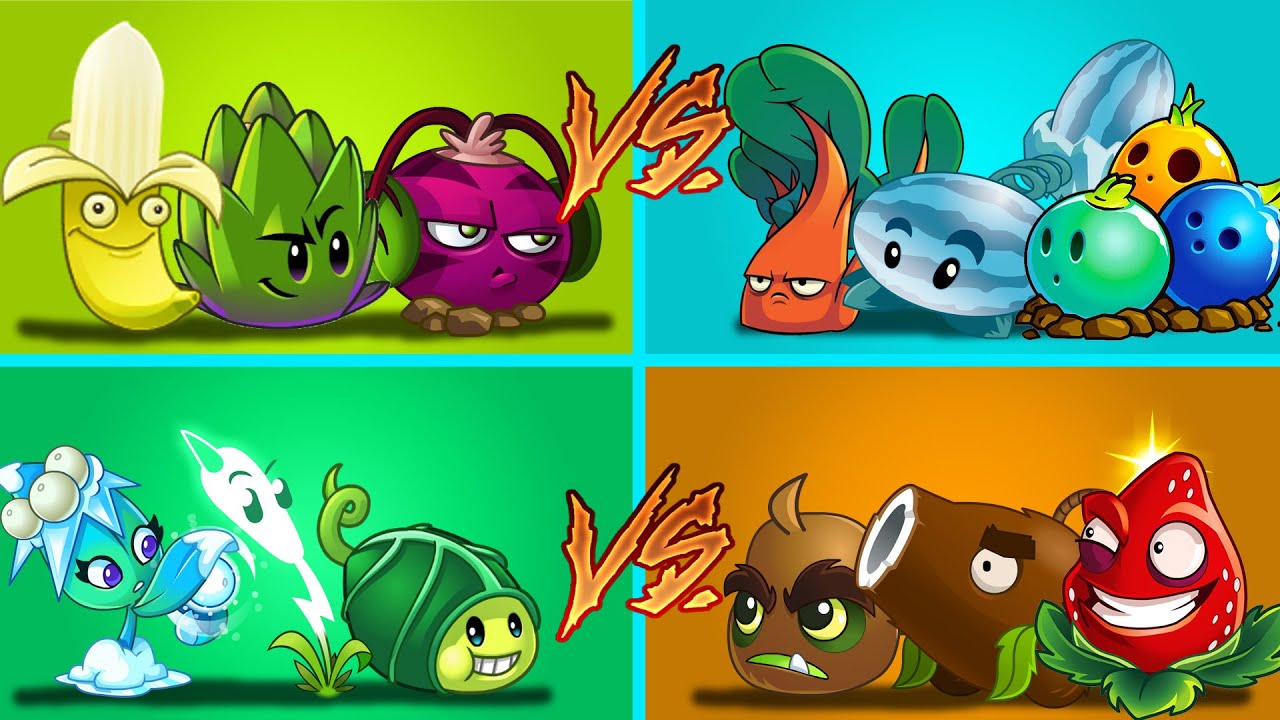 Plants Vs Zombies 2 Combinación Duelo De 4 Equipos Aleatorios Parte 15