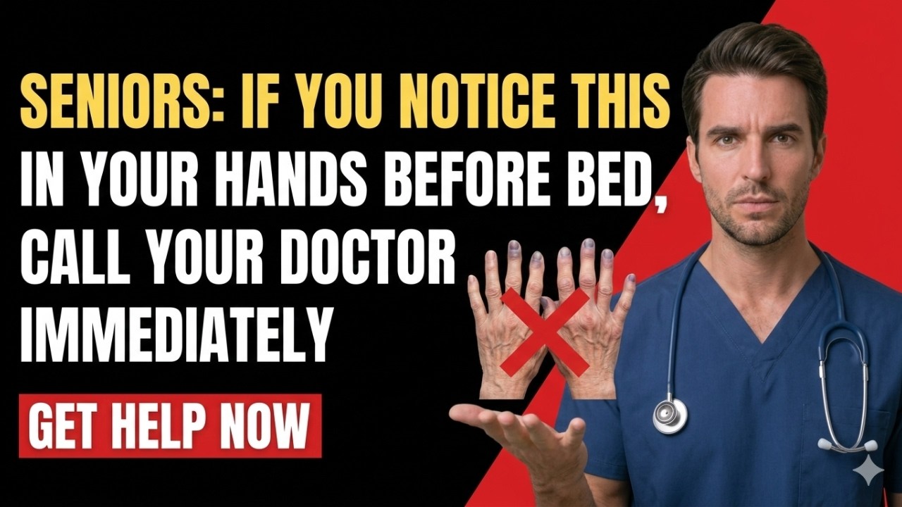 Seniors: If You Notice THIS in Your Hands Before Bed, Call Your Doctor Immediately