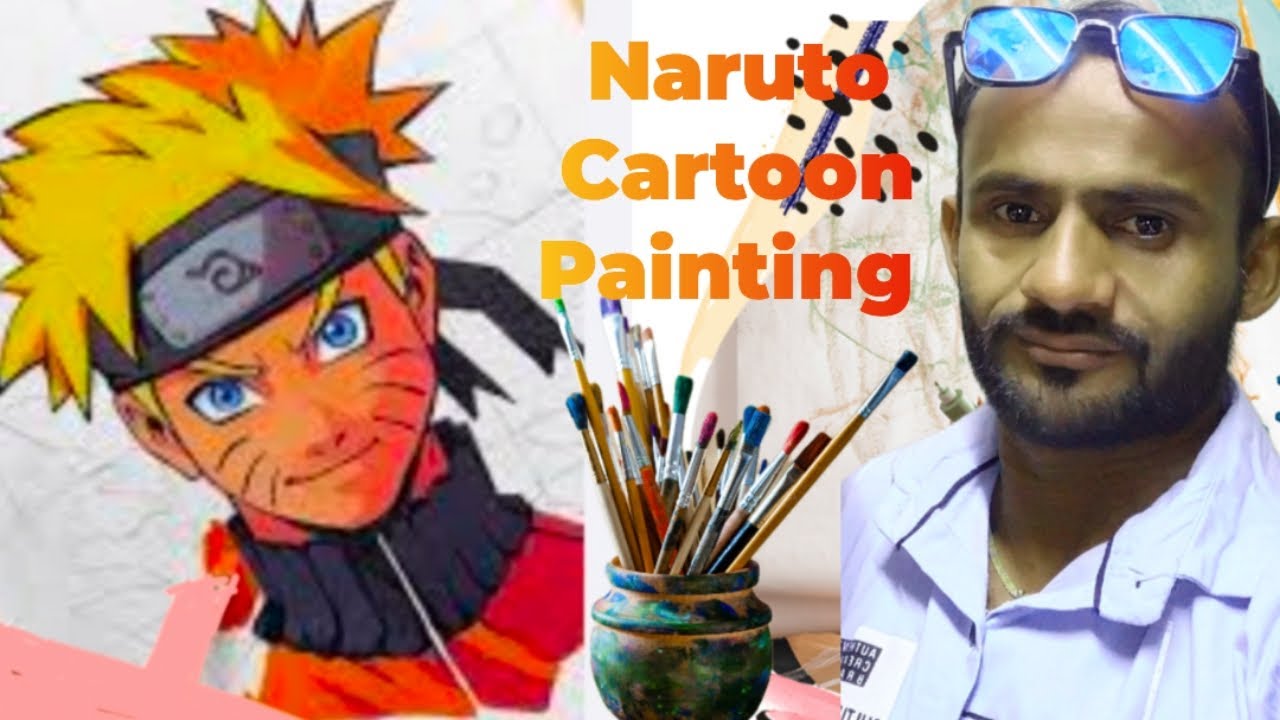 Naruto Cartoon Painting 😍 #shorts 