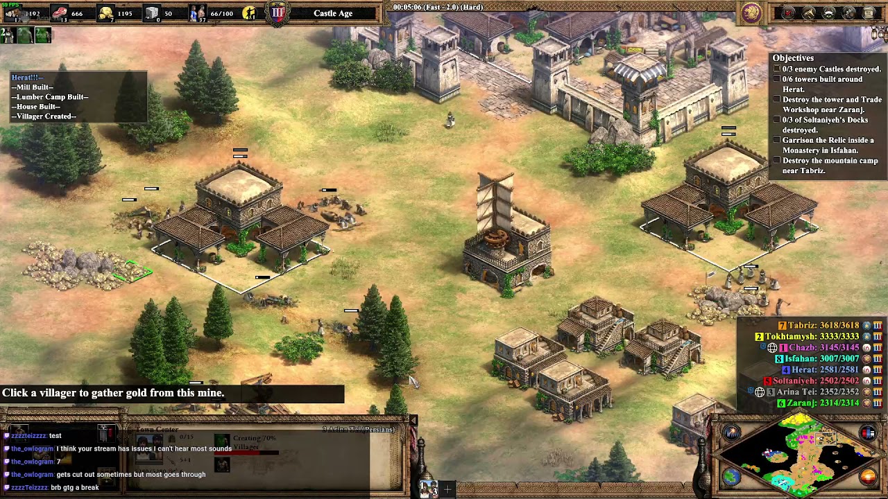 AoE2:DE Coop - Tamerlane 2: Gurkhan of Persia (Hard) (w/ Chazb)