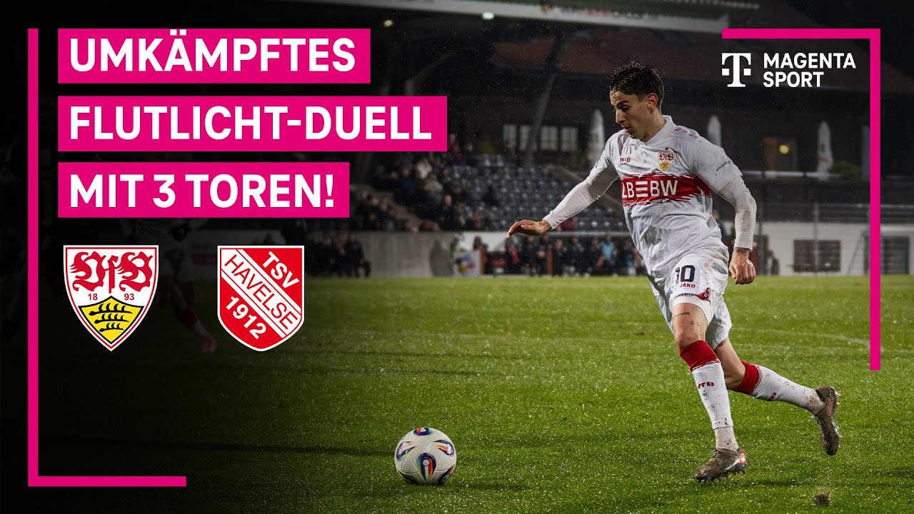 VfB Stuttgart II - TSV Havelse, Highlights mit Live-Kommentar | 3. Liga | MAGENTA SPORT