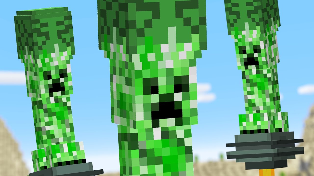 Minecraft Mobs, если бы это было время больших мозгов