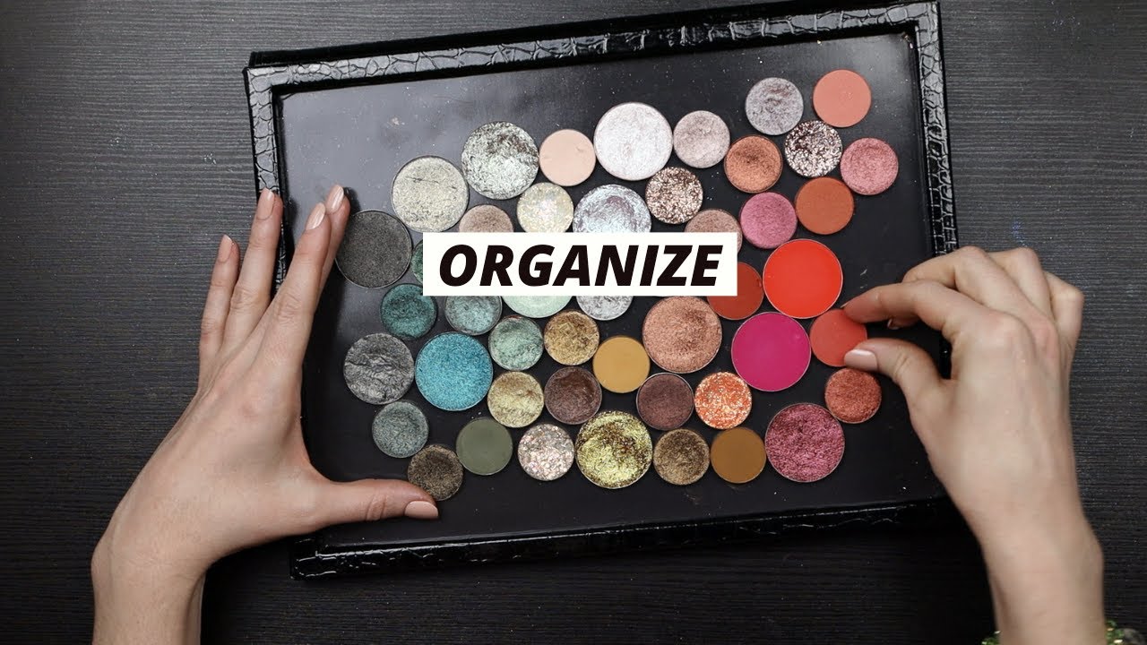 CLEANING, ORGANIZING & DECLUTTERING MY MAGNETIC PALETTES OF SINGLE EYESHADOWS | Hannah Louise Poston