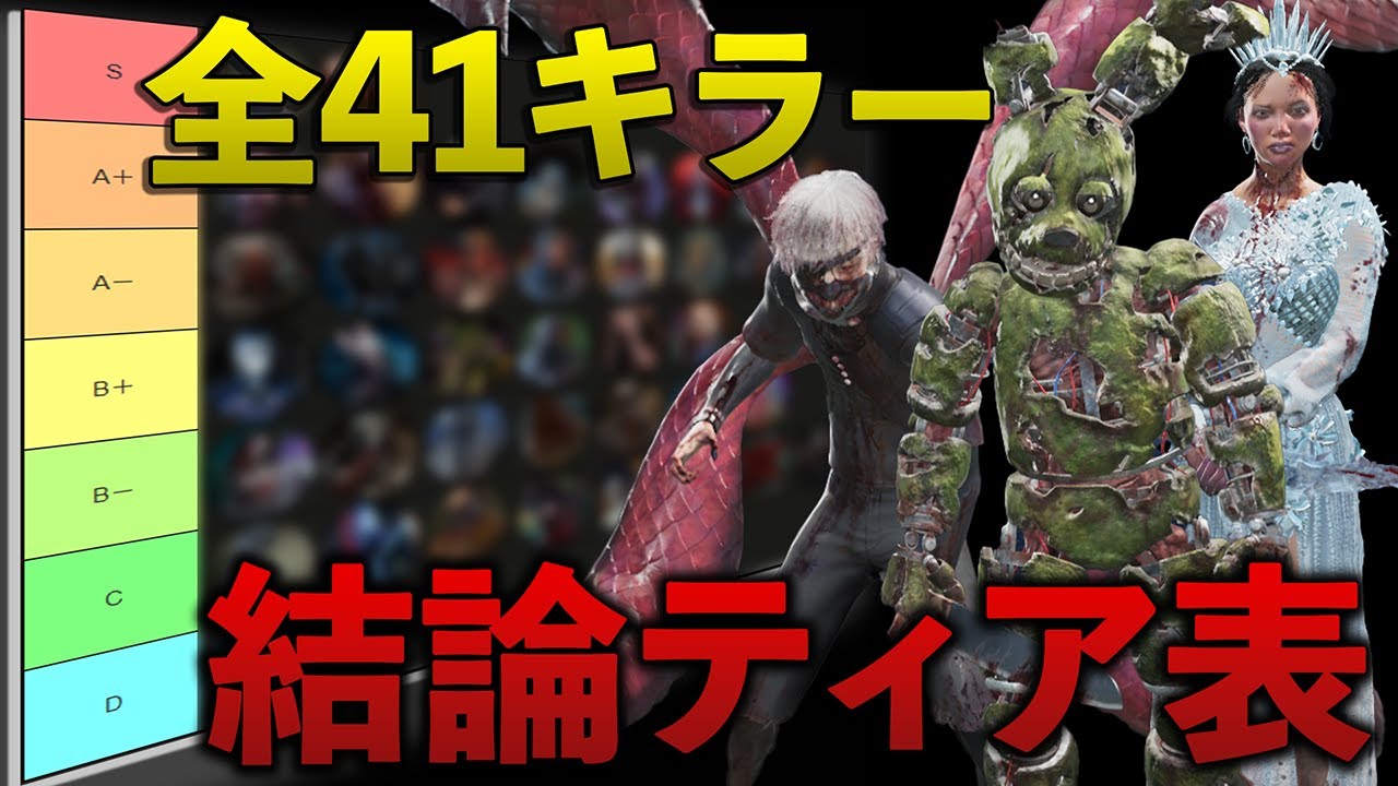 全41キラー結論ティア表!!2025年環境で何が変わったのか!?【DbD】