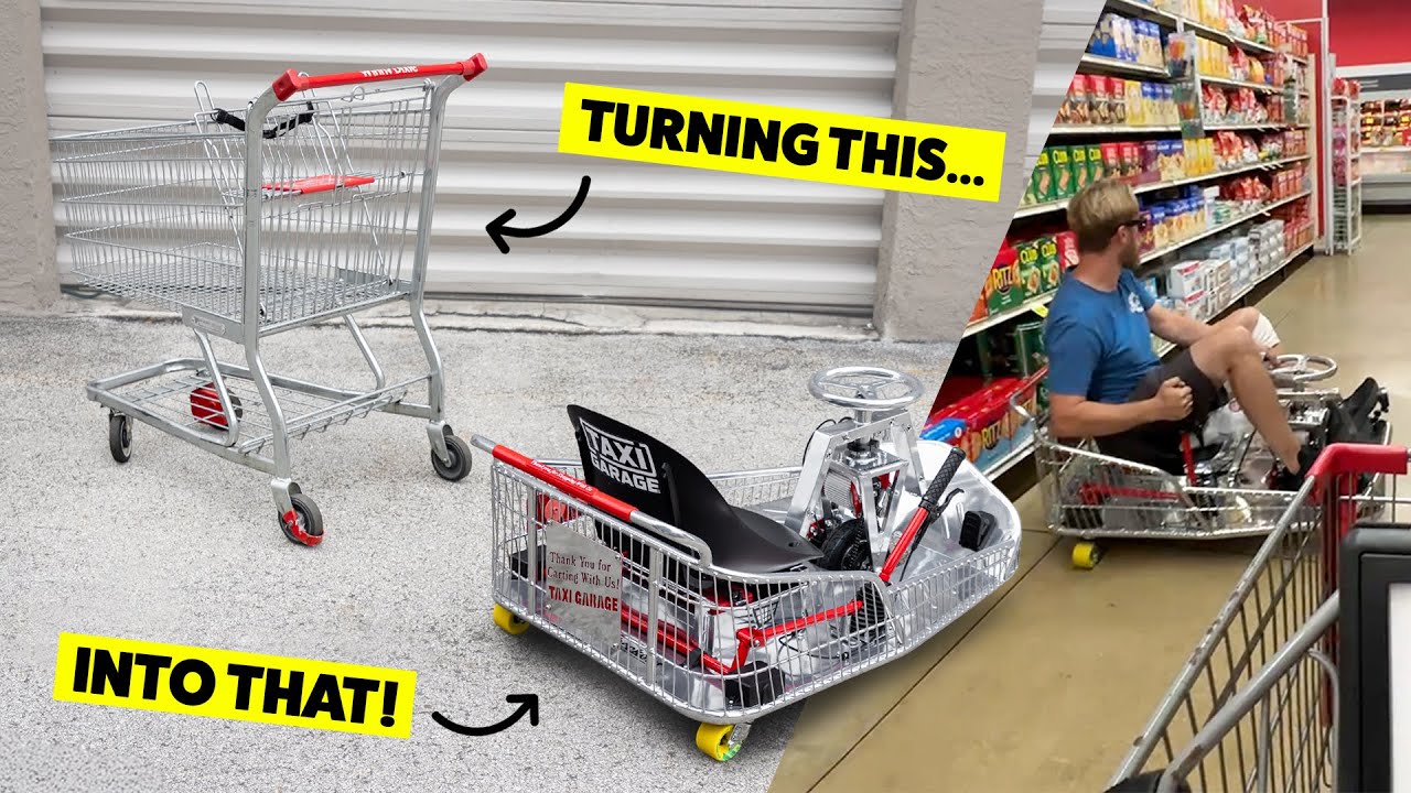 Turning a Shopping Cart into a Drift Cart!