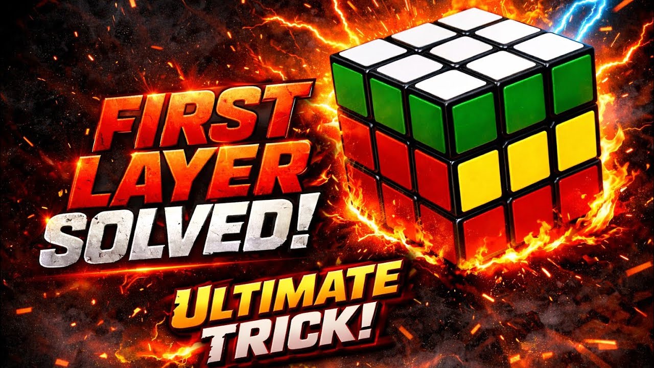 “3x3 Rubik Cube First Layer Easy Method 🔥 Beginner Tutorial”@XCUBER.07 