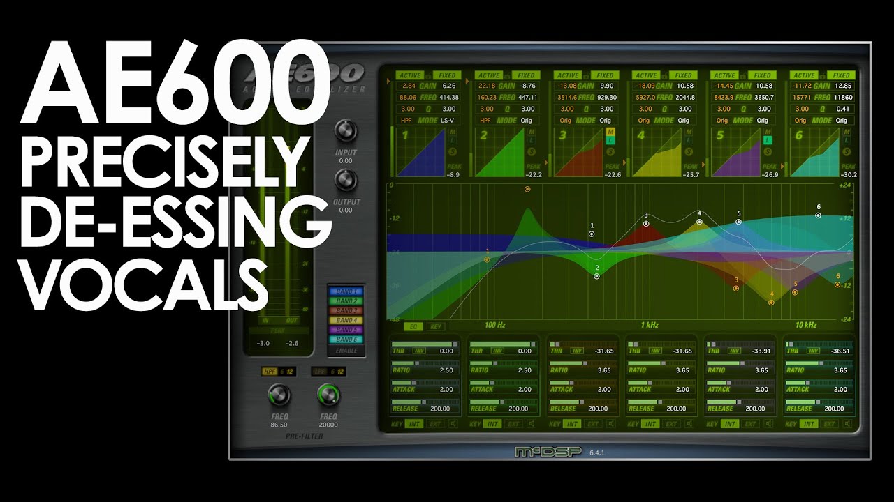 Using the AE600 Active Equalizer as a Precise De-Esser