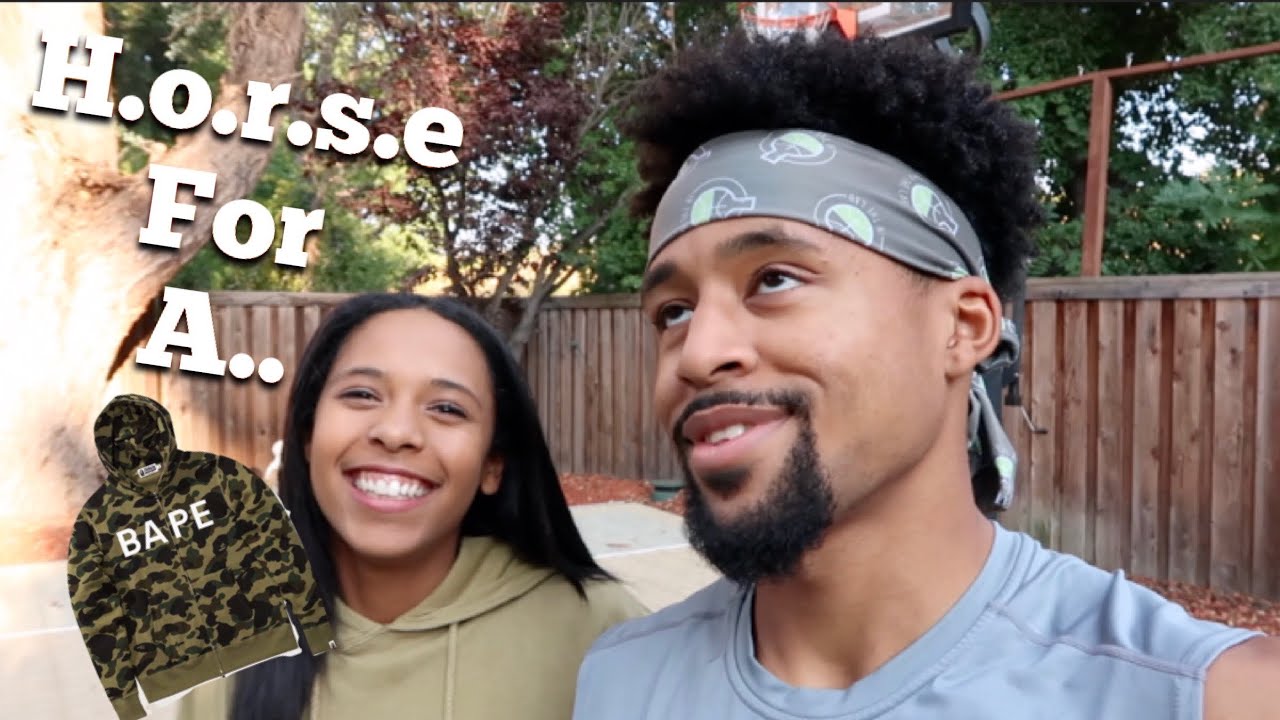 H.O.R.S.E Vs My Girlfriend For A BAPE HOODIE...AGAIN!
