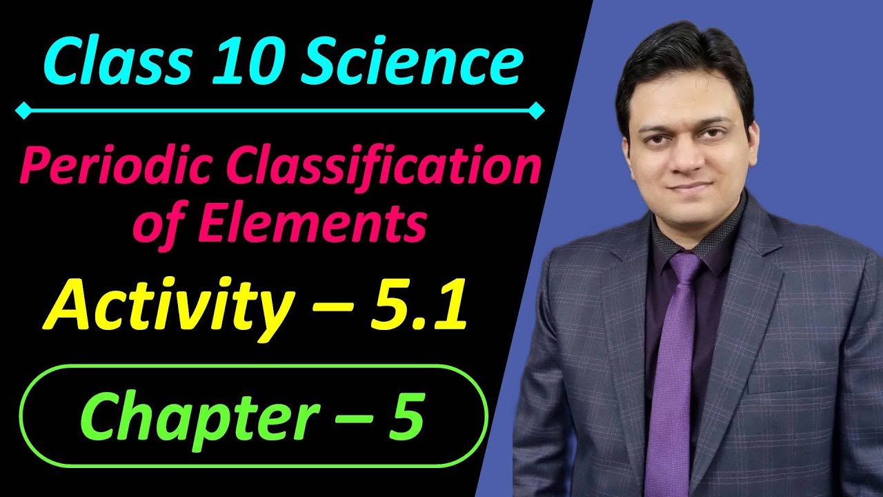 Activity 5.1 Class 10 Science Chapter 5 Periodic Classification of Elements