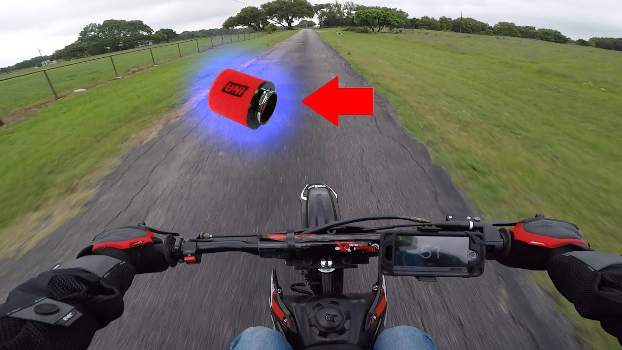 Taotao db17 125 Pitbike TOP SPEED WITH AIR FILTER UPGRADE