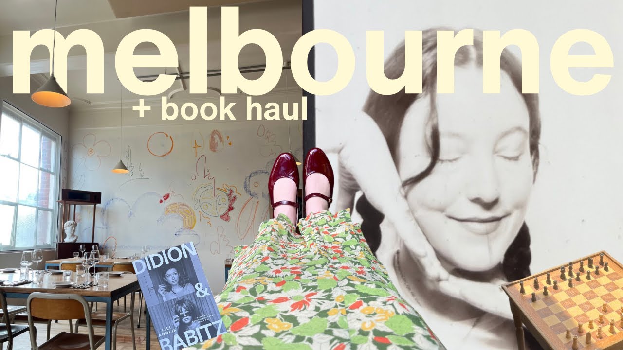 a week in melbourne, book shopping, eating good, art, book haul, summer swims