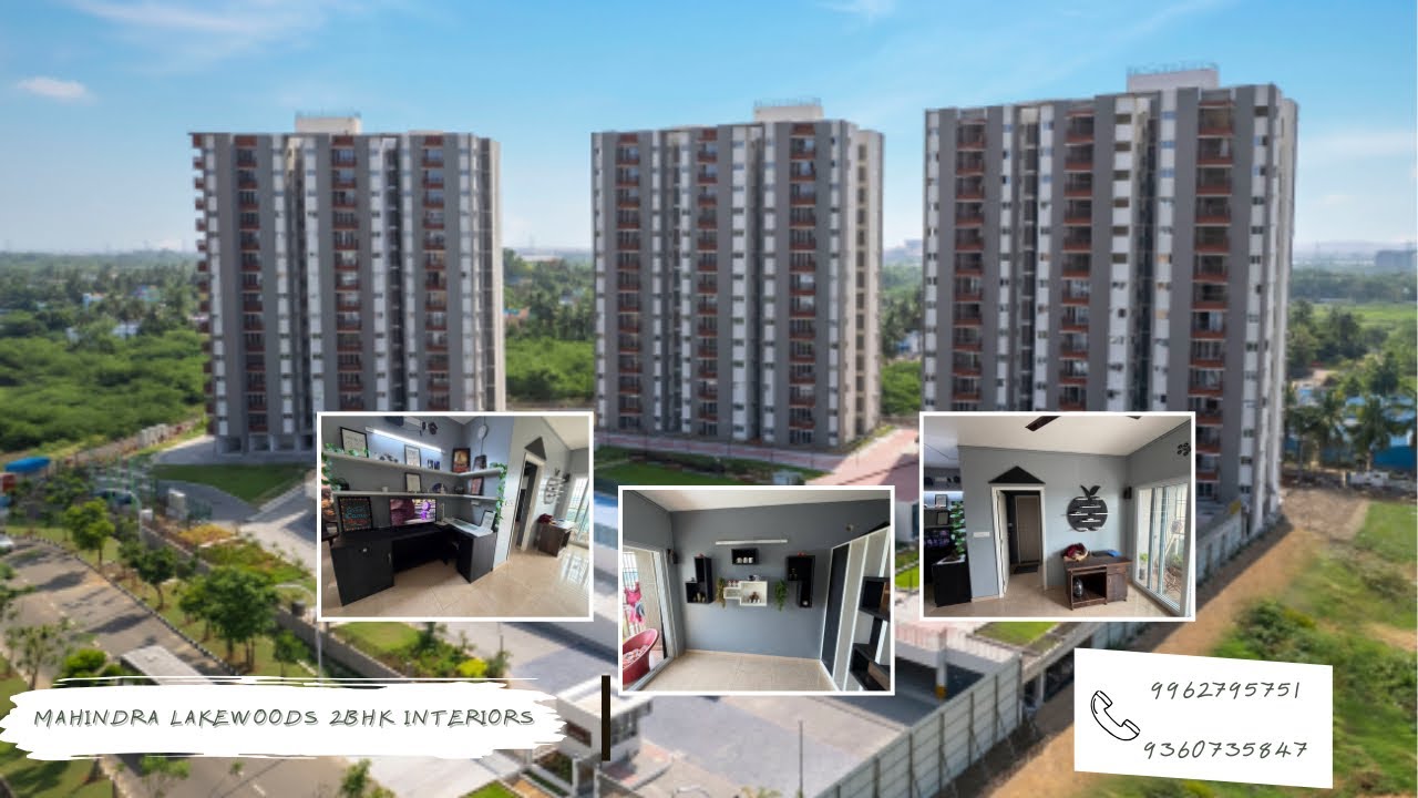 2BHK Apartment Interior Design | Mahindra Lakewoods Project | Luxury Home Tour