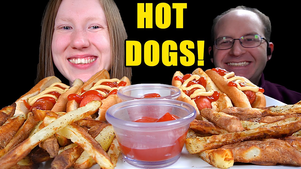 ASMR HOT DOGS MUKBANG EATING SOUNDS