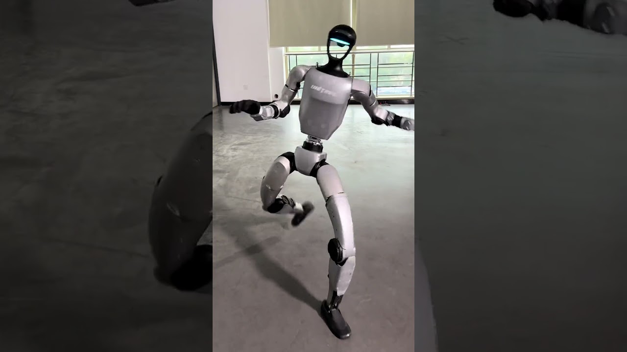 🤖💥 720&deg; Spin Kick! Meet the Kung Fu Robot - Unitree G1! #humanoidrobot #robotics  #robot