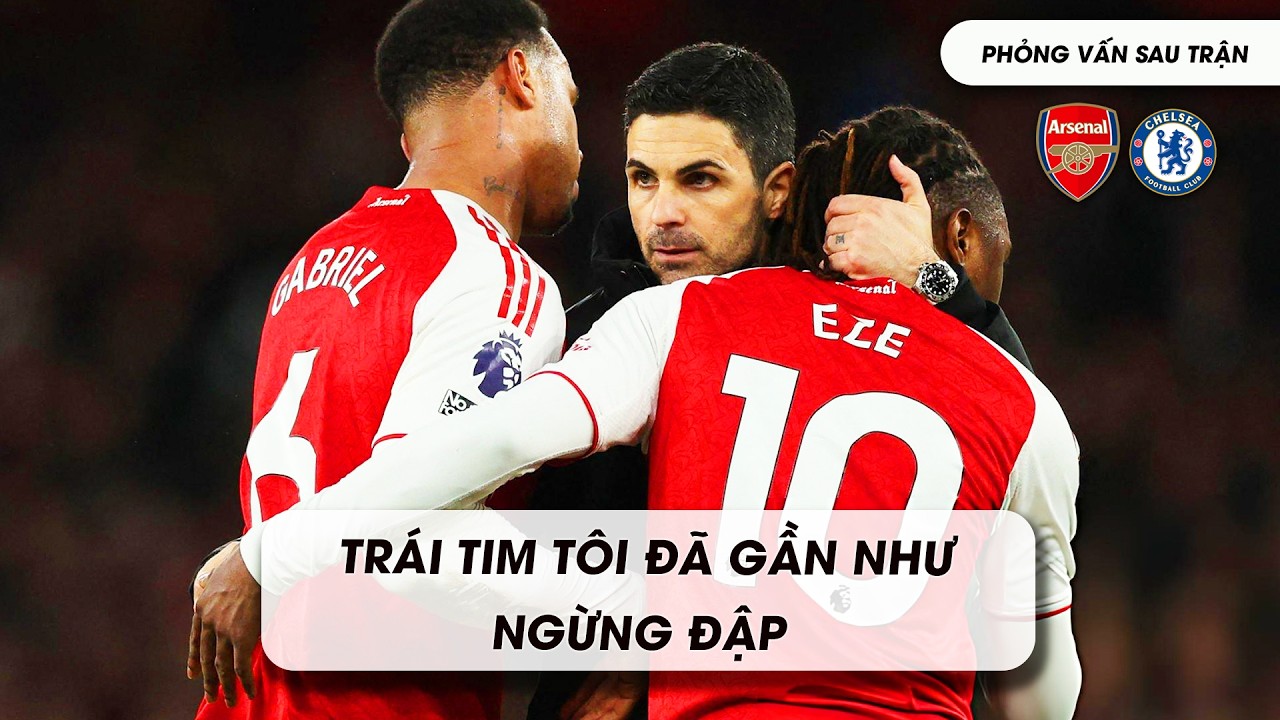 🎙Pháo nhuộm chân đèn💬phỏng vấn sau trận  #Arsenal 2-1 #Chelsea #PremierLeague