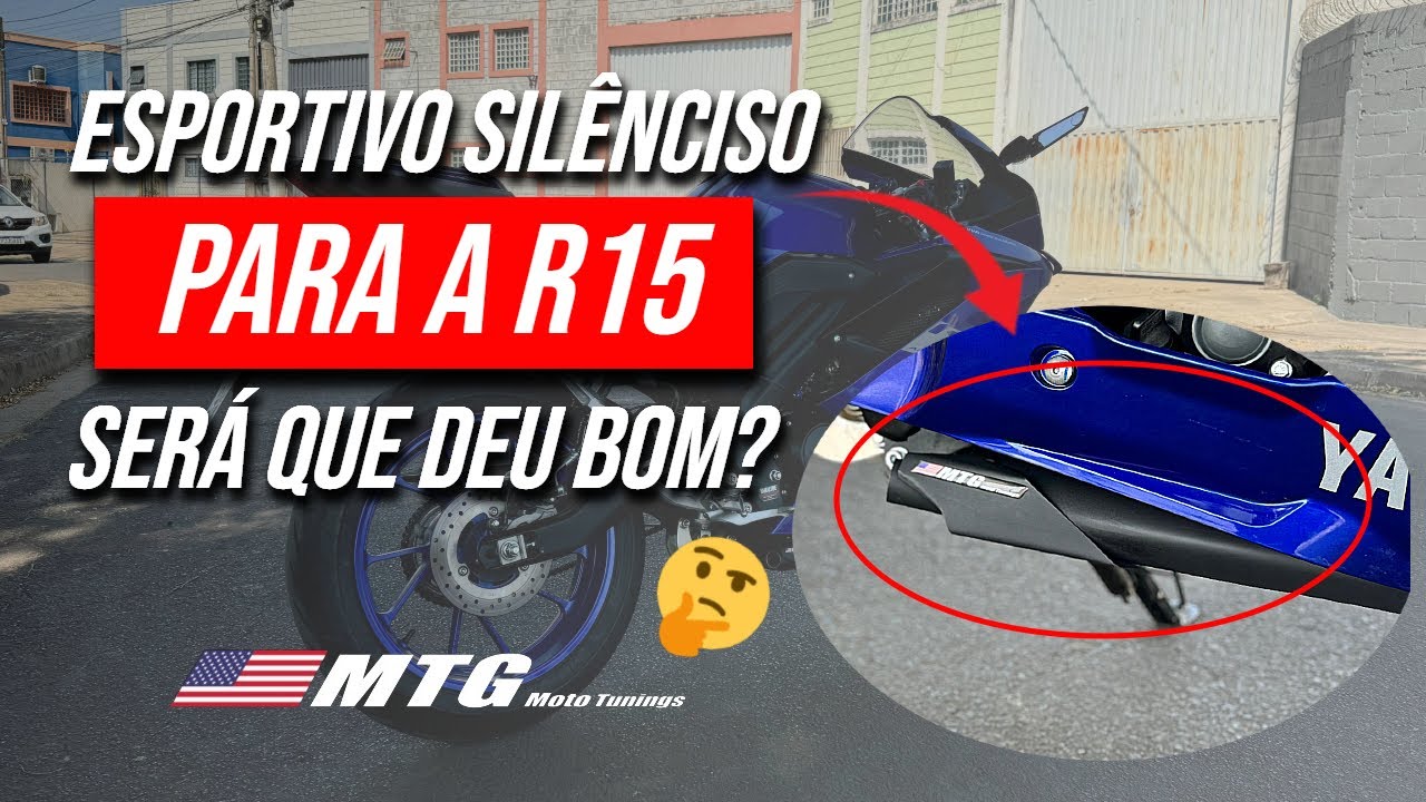 RONCO ESPORTIVO E SILÊNCIOSO AO MESMO TEMPO?  LANÇAMENTO ESPORTIVO SILÊNCIOSO PARA A R15! ESCAPE MTG