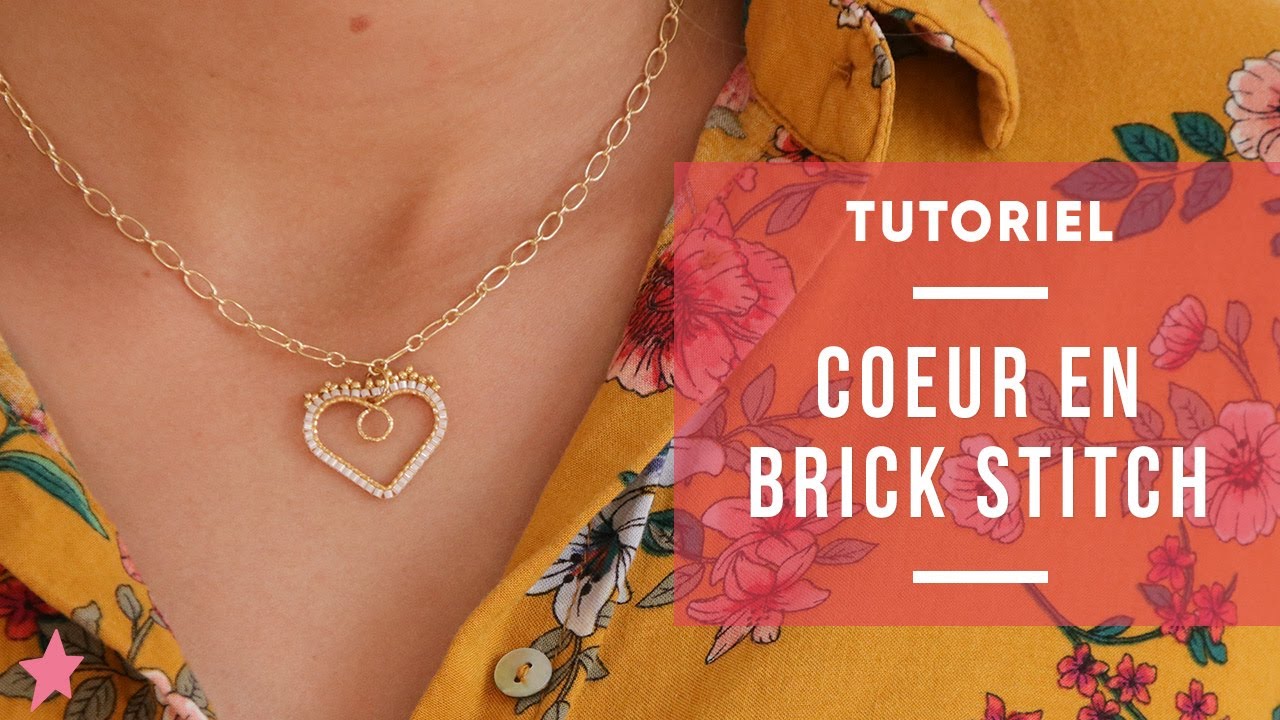 TUTO | Pendentifs cœurs en perles Miyuki 15/0 - Tisser des perles autour d'un pendentif fantaisie