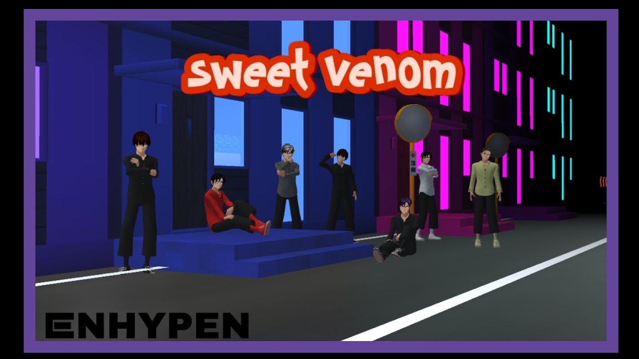 M/V 'SWEET VENOM - ENHYPEN' || VERSION SAKURA SCHOOL SIMULATOR