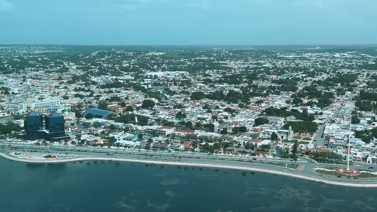 Sobrevuelo de supervisión del Tren Maya en Francisco Escárcega, Campeche