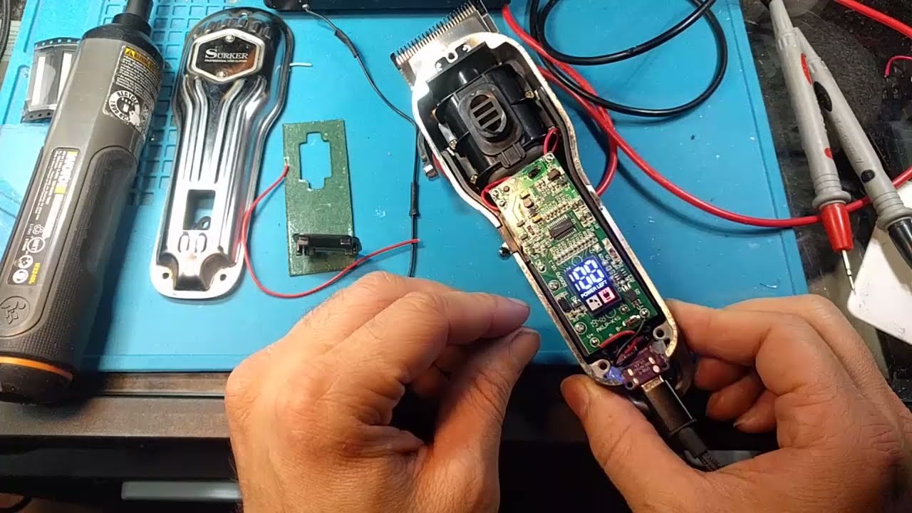 Adding USB C & new battery to Electric Hair Clipper (Professional Surker Brand)