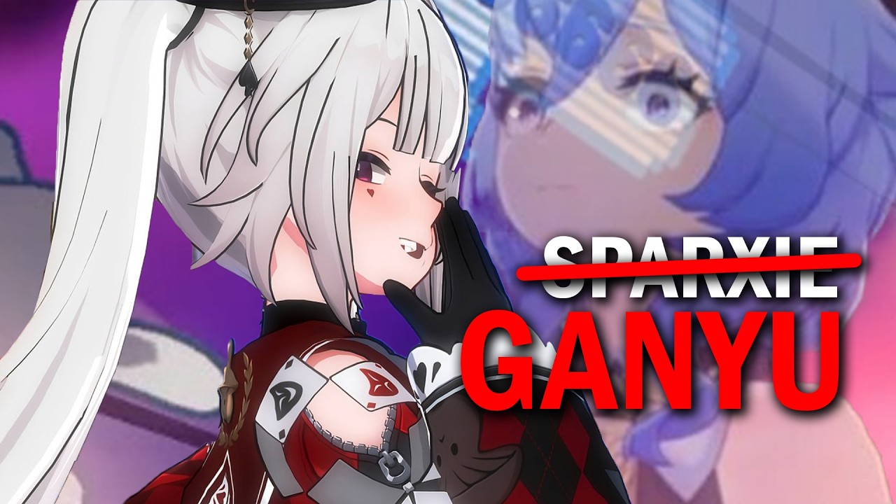 I put Ganyu's voice over Sparxie