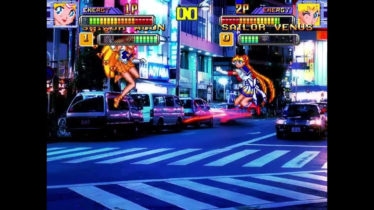 [MUGEN]スーパーセーラームーンvsスーパーセーラーヴィーナス：新宿 Super Sailor Moon vs Super Sailor Venus:Shinjuku(Vocal)