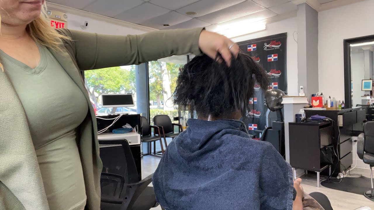 Easy Dominican Blow Out For Natural Hair !!